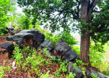 पळसदरी ठाकूरवाडीवरील दगड हटवा