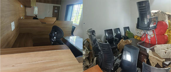 पेणमधील बांधकाम विभागातील कर्मचारी गैरहजर