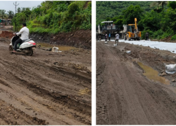 साळाव-ताडगांव रस्त्याचे हाल, प्रवासी बेहाल