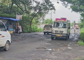 अलिबाग-पेण रस्त्याची दुरवस्था