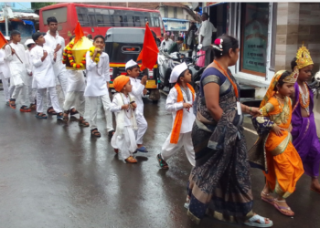 विठ्ठल नामाच्या जयघोषाने मुरुड नगरी दुमदुमली