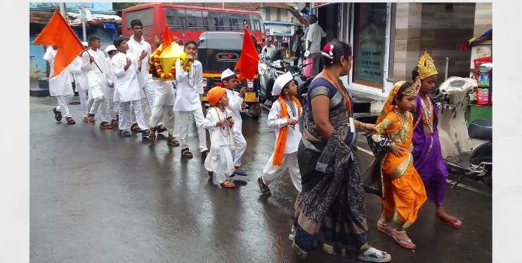 विठ्ठल नामाच्या जयघोषाने मुरुड नगरी दुमदुमली