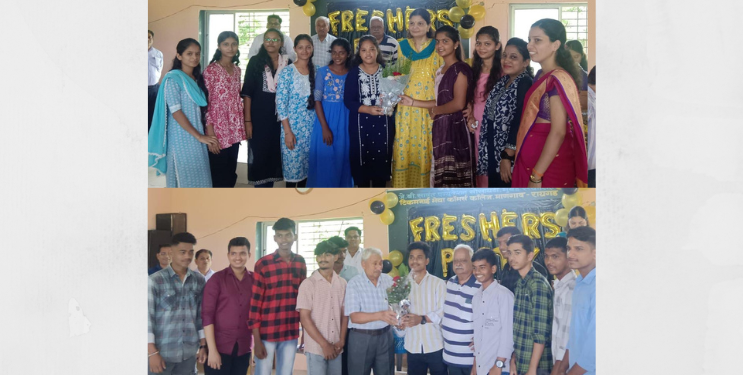 माणगाव टीएमसी कॉलेजमध्ये विद्यार्थ्यांचे स्वागत