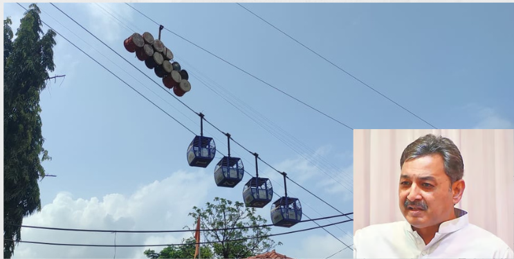 रायगड रोप-वेच्या अतिक्रमणाची जबाबदारी पुरातत्व विभागाची