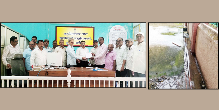 मुरुड परीसरात दुर्गंधीयुक्त पाणी रस्त्यावर