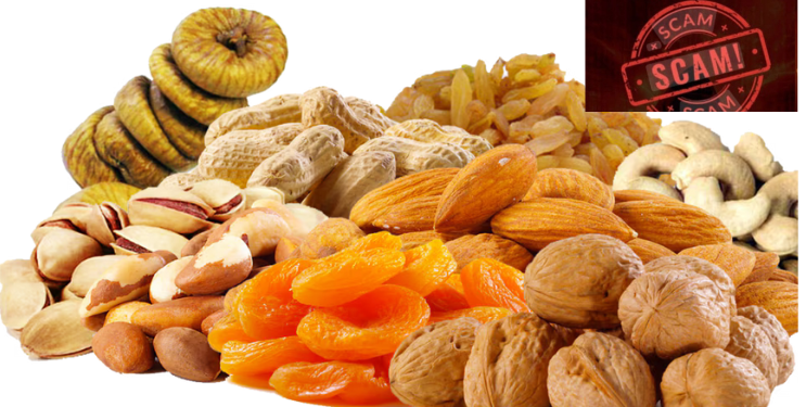 कोट्यवधींचा सुकामेवा घोटाळा उघडकीस