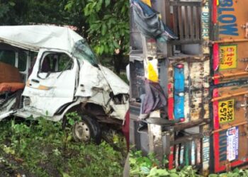 बोरघाटात भीषण अपघात; महिलेचा मृत्यू