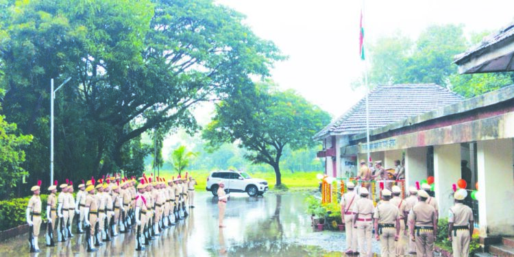 होमगार्ड मुख्यालयात स्वतंत्र दिन साजरा