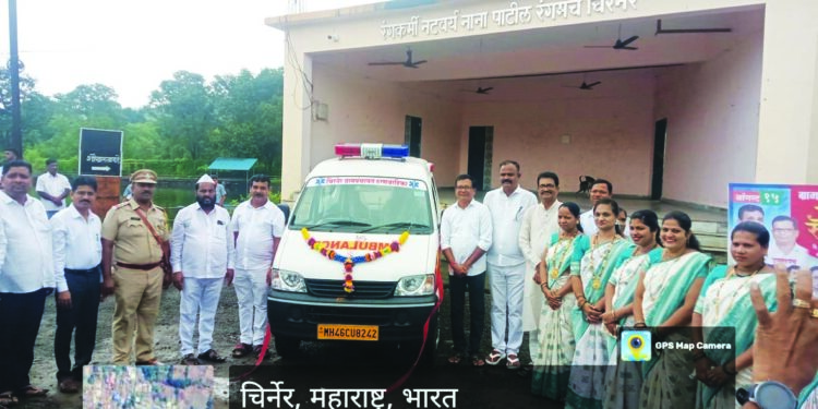 स्वातंत्र्यदिनी रुग्णवाहिकेचे लोकार्पण