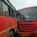 दोन एसटी बसची समोरासमोर धडक; चालकासह प्रवासी जखमी
