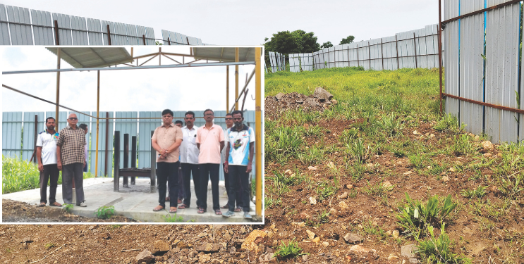 घोटवडे स्मशानभूमीची वाट बिकट