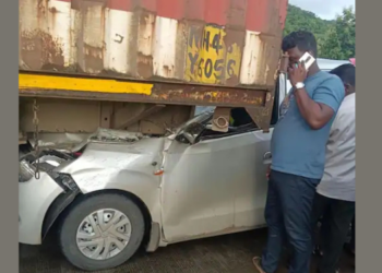 मुंबई-गोवा महामार्गावर भीषण अपघात; तरुणीचा जागीच मृत्यू