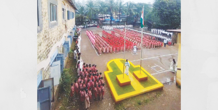 पावसातही स्वातंत्र्यदिनाचा उत्साह कायम