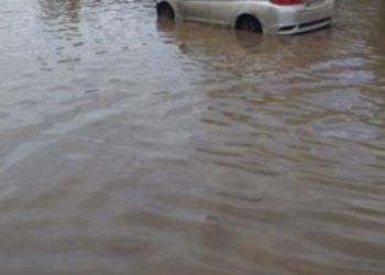 रस्त्यावर साचलेल्या पाण्यात पडून वृद्धेचा मृत्यू