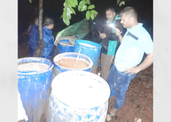 रोह्यातील गावठी दारूचा अड्डा उद्ध्वस्त