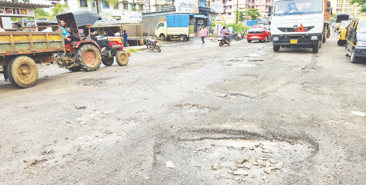 जीवघेण्या खड्ड्याने जनता बेजार