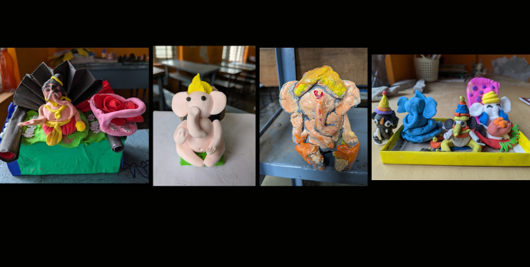 गणेशोत्सवानिमित्त मूर्ती बनविण्याचे आयोजन