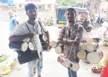 तळा शहरात ढोलकीचा आवाज घुमू लागला
