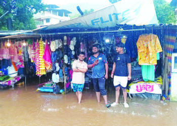 आंबेवाडी नाक्यावर पूरस्थिती