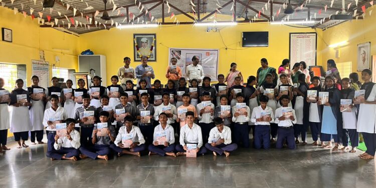 नांदगाव विद्यालयात पासवर्ड वाचन अभियान