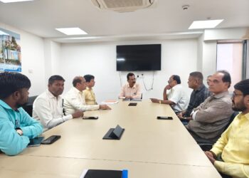 पत्रकार एकत्रीकरण संस्थेचे धरणे