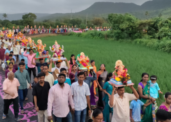 बाप्पासह गौराईला निरोप