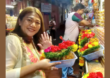 बल्लाळेश्वराच्या दर्शनासाठी थायलंडचे पाहूणे