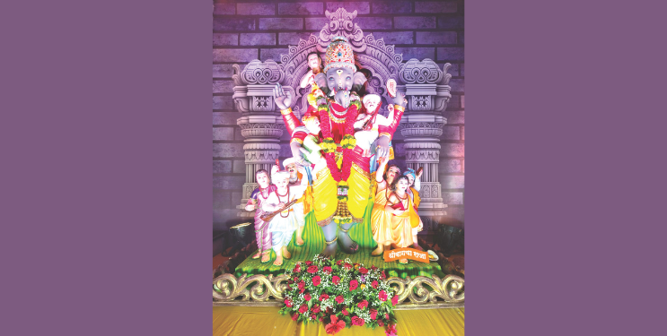 साखरचौथच्या गणरायाची स्थापना