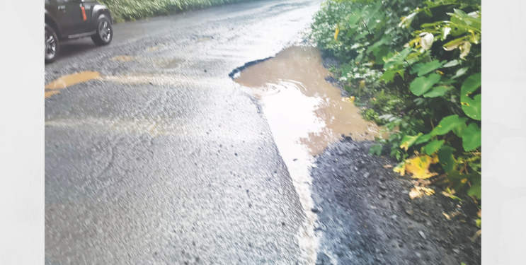 वाळंजवाडीच्या वळणावरची साईडपट्टी जीवघेणी