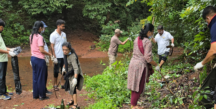 गारंबी धरणाचा परिसर चकाचक