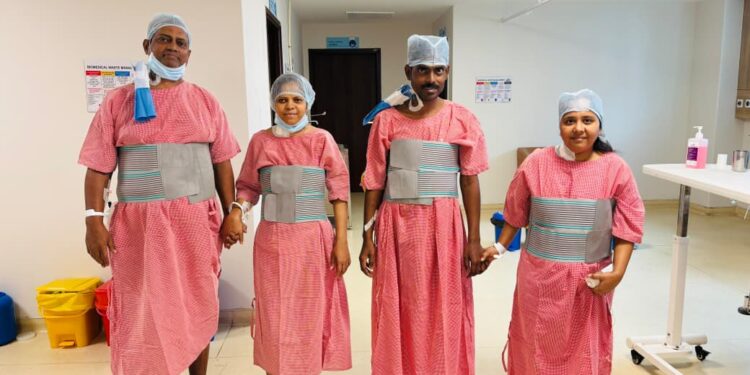 यकृत दान करून पत्नींनी वाचविले एकमेकांच्या पतींचे प्राण