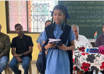 वडघर येथील शाळेत वाचन प्रेरणा दिन साजरा