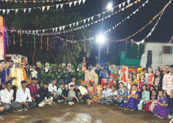 बोरगाव गावात नवरात्रीचा जल्लोष