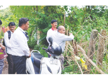 चिरनेरला विभागीय सहसंचालकांची शेतभेट