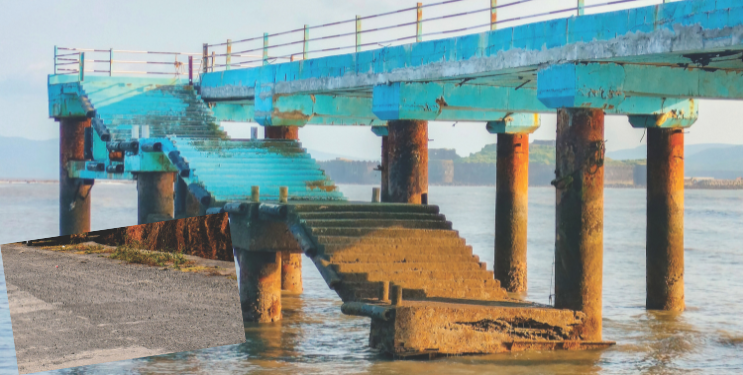 खोरा बंदर रस्त्याचे काम निकृष्ट