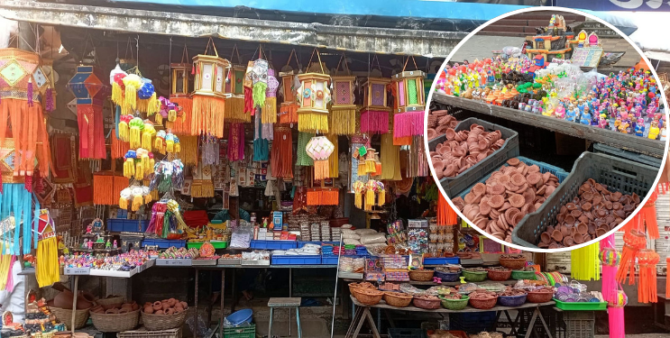 चिपळूण बाजारपेठ दिवाळी सणानिमित्त सजली