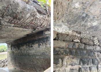 नवेदर बेली पुलाची अवस्था बिकट