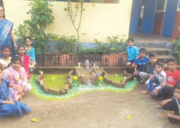 खानाव शाळेत दीपोत्सव साजरा