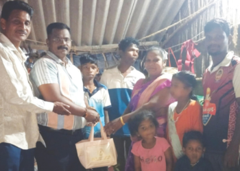 सोगाव-चोरोंडे येथे शिधा वाटप