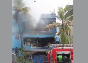 नवीन पनवेलमध्ये इमारतीला आग