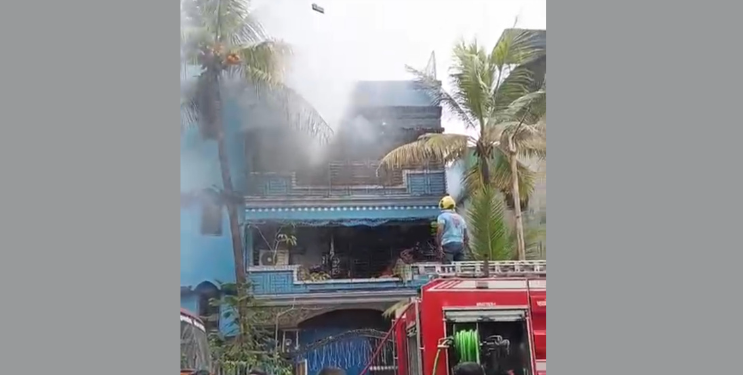 नवीन पनवेलमध्ये इमारतीला आग