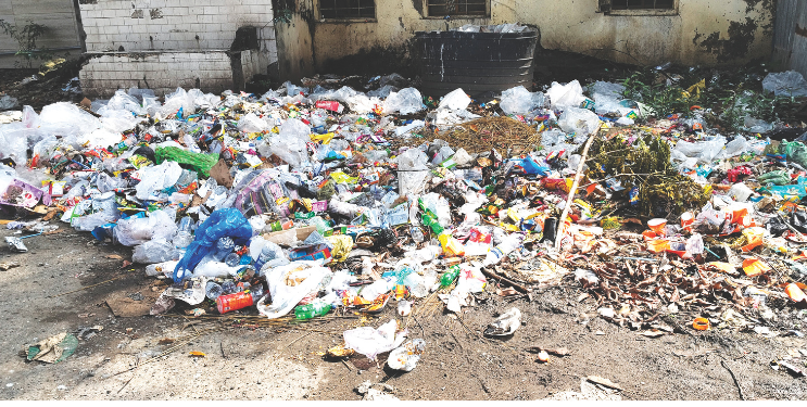 स्थानकात स्वच्छतेचा दिखावा