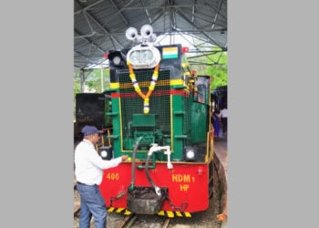 मिनीट्रेन माथेरान स्थानकात दाखल