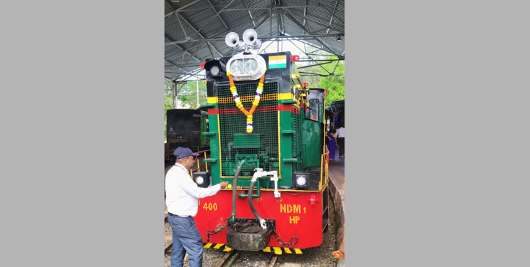 मिनीट्रेन माथेरान स्थानकात दाखल