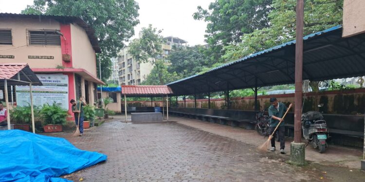 अमरधाम स्मशानभूमीत स्वच्छता मोहीम