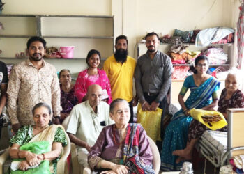 अहिल्या वृद्धाश्रमात दिवाळी साजरी