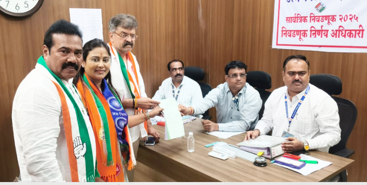 उरणमध्ये महाविकास आघाडीचे शक्तीप्रदर्शन