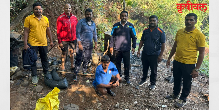 गावठी दारू हातभट्टीवर धडक कारवाई