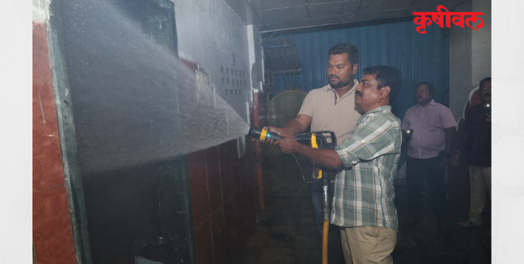 अलिबागमधील राधेश्याम सोसायटीमध्ये आग