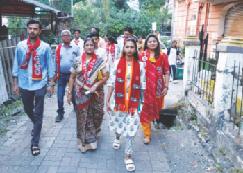 प्रचारात शेकाप, काँग्रेसचे उमेदवार आघाडीवर